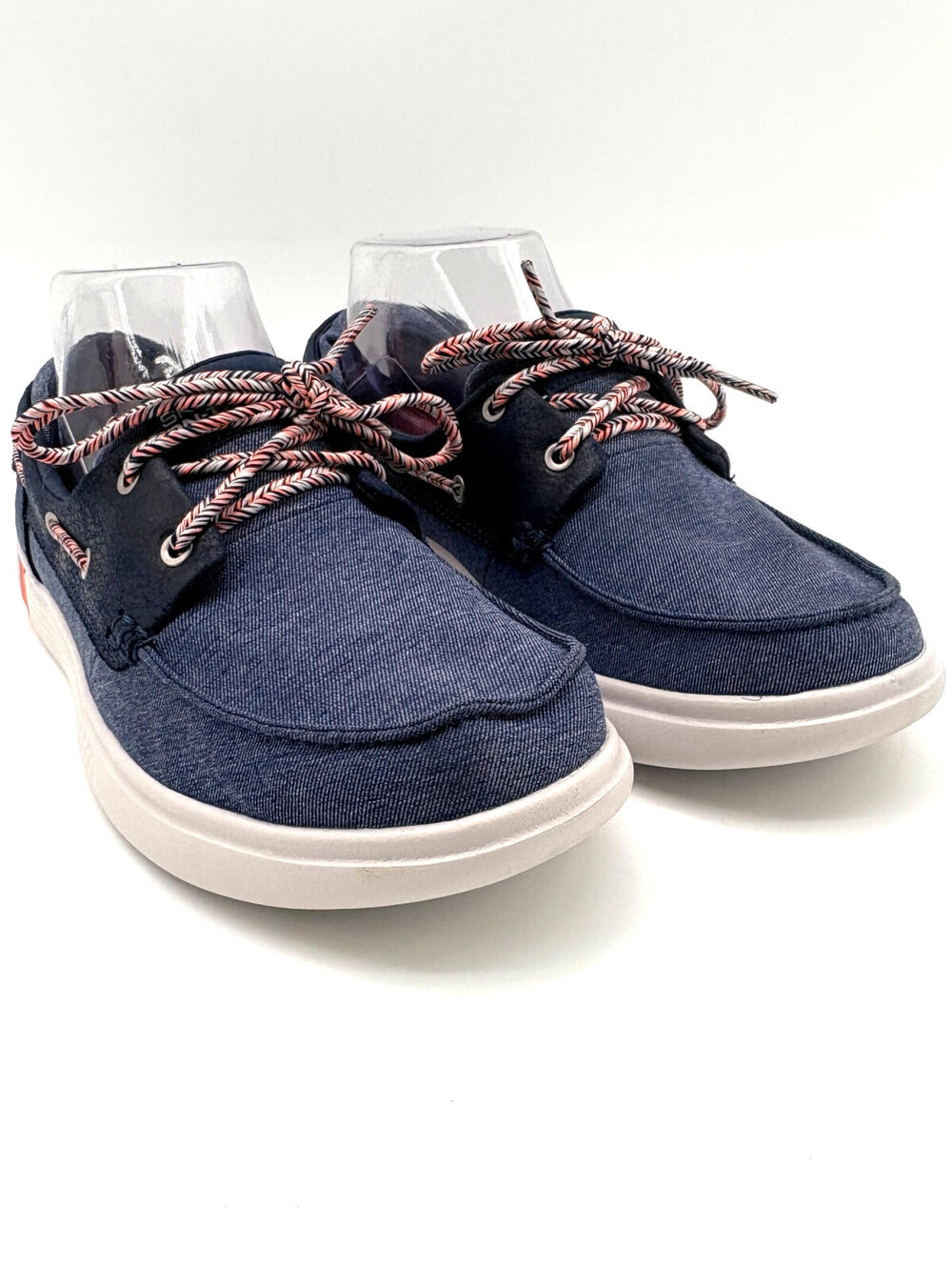Skechers On the Go Air Cooled Goga Mat Women's Boat Shoes Denim Blue Size 7